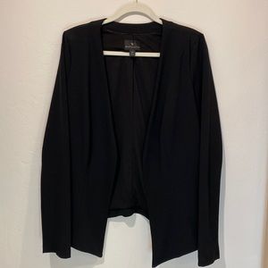 Worthington collarless crepe jacket. Black classic, shorter style. Nearly new.
